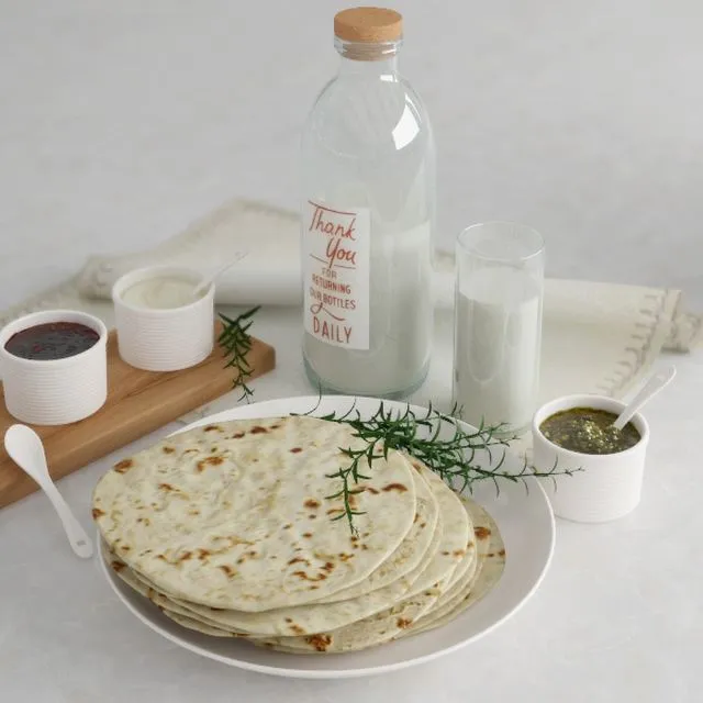 Latte e piadina (milk and cakes) 3D Model
