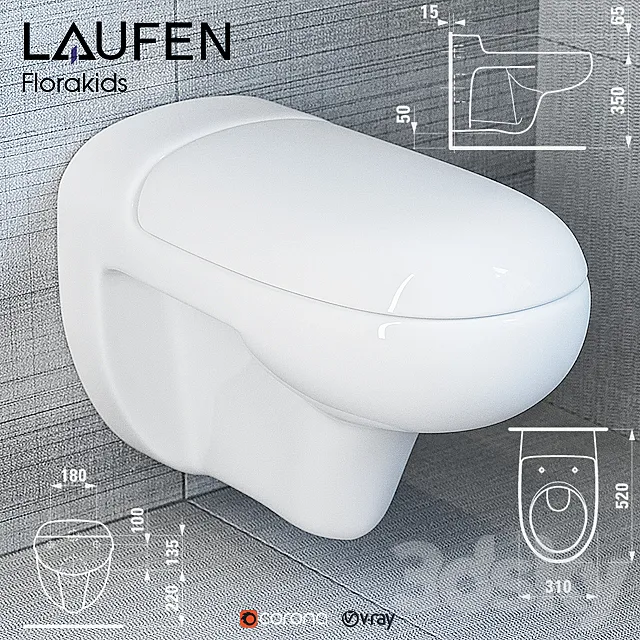 Laufen Florakids 3D Model