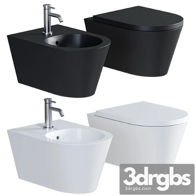 Laufen Kartell Spulrandloses Wand Wc Set Inkl Wc Sitz 3D Model Free