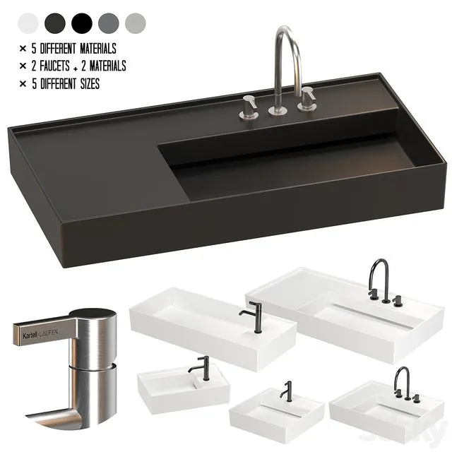 LAUFEN Kartell Washbasin 02 3D Model