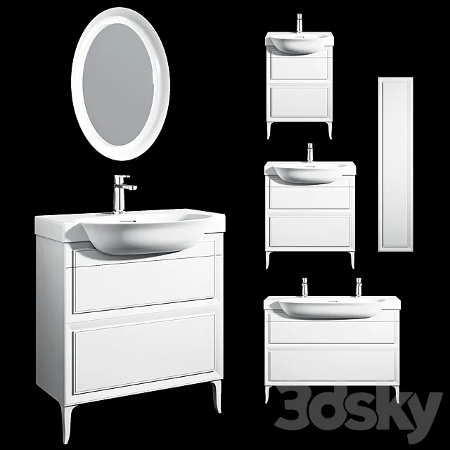 Laufen the New Classic Washbasins 3D Model
