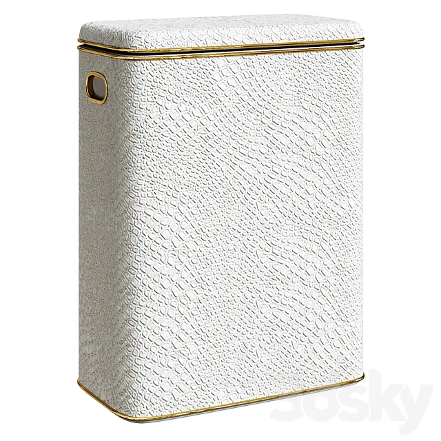 Laundry basket Geralis KWG-B white standard Free Download