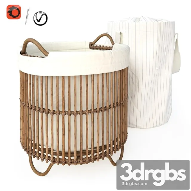 Laundry Baskets Zara Home No 1 3D Model Free