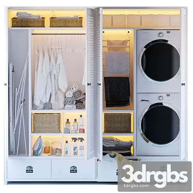 Laundry Decor 1 3D Model Free