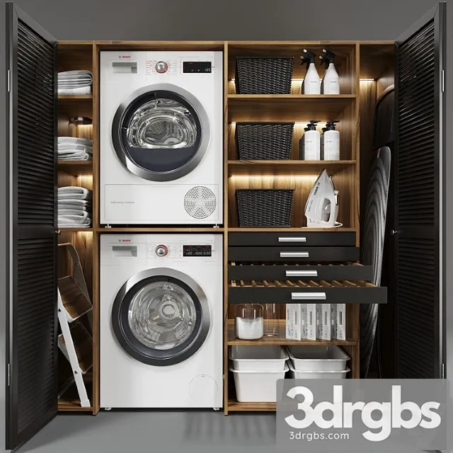 Laundry Decor 2 2 3D Model Free