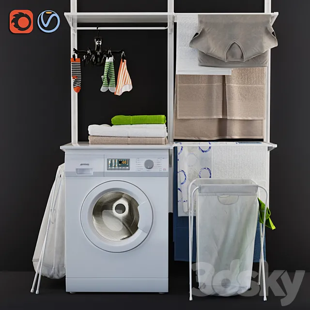 laundry decor ikea 3DModel