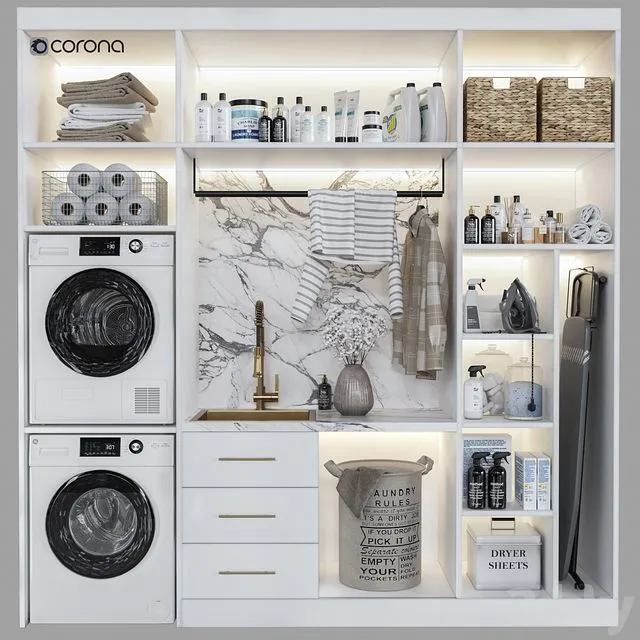 Laundry room 02_corona 3D Model
