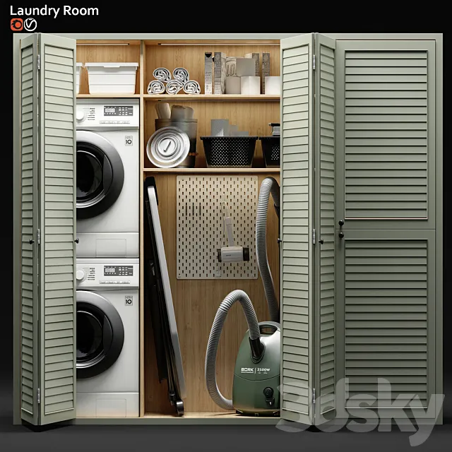 Laundry room 08 3D Model