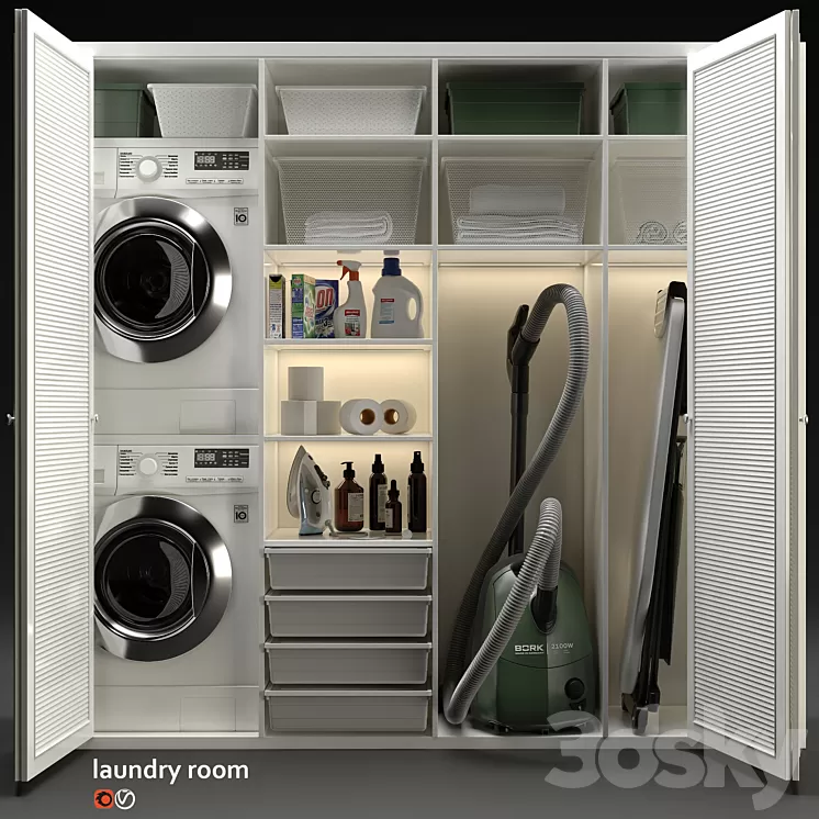 Laundry room 3D Model