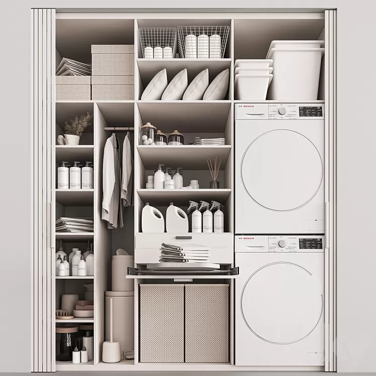 Laundry Room Vol 01 3D Model Free