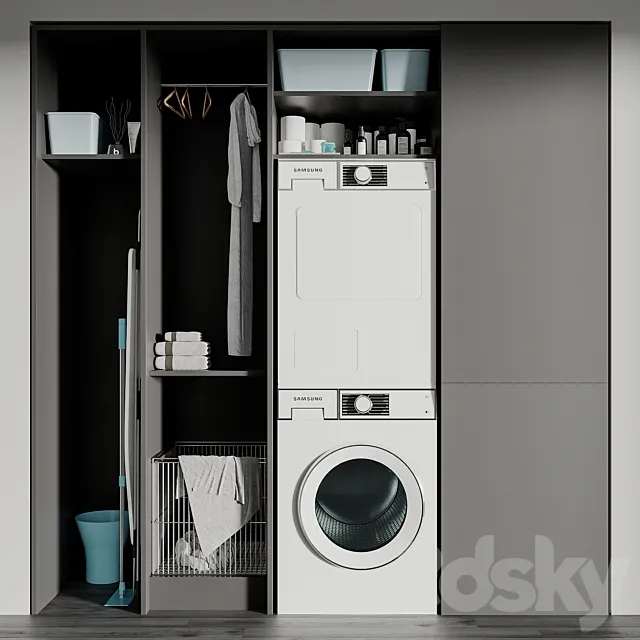 LAUNDRY SET 01 3DModel