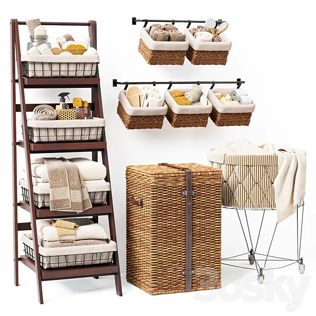 LAUNDRY SET 01 3DModel