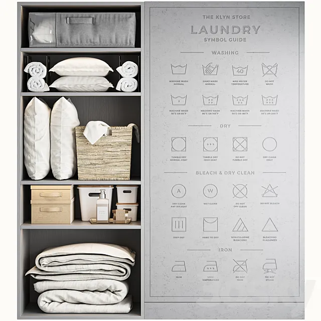 Laundry set 03 3D Model