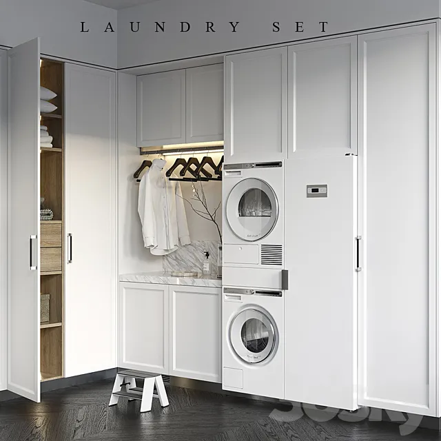LAUNDRY SET 2 (L'ORIGINE Aeterna + ASKO) 3DModel