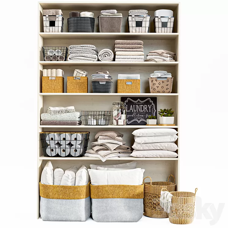 Laundry Set 3D Model