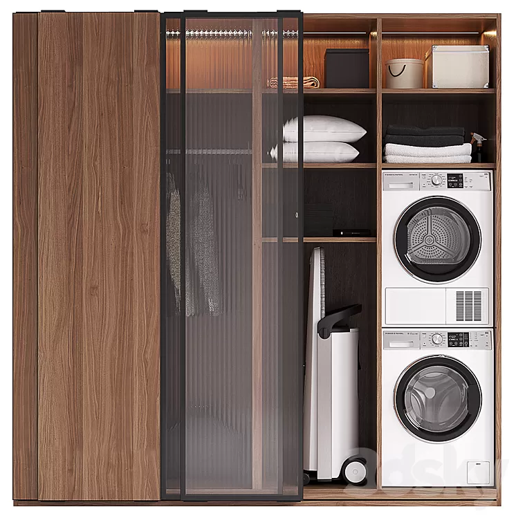 LAUNDRY SET (Fisher Paykel + Miele) 3D Model