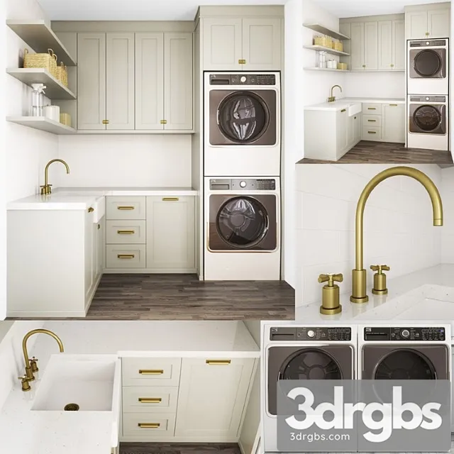 Laundry Set I Laundry 07 3D Model Free