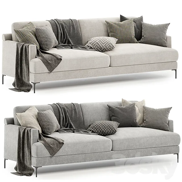 Laura 3.5 seat sofa 3DModel