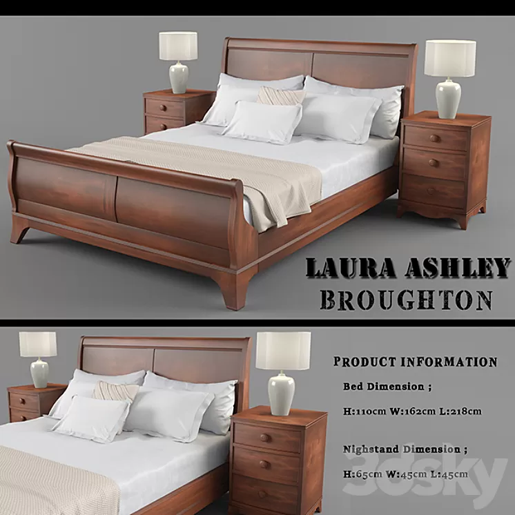 Laura Ashley Broughton Bed 3D Model