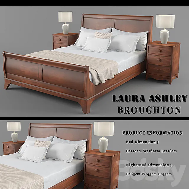 Laura Ashley Broughton Bed 3DModel