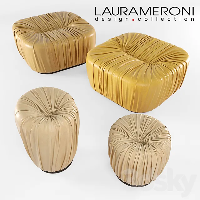 Laura Meroni poufs 3D Model