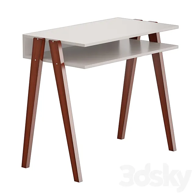 LAUREL DESK (Black and White) 3DModel