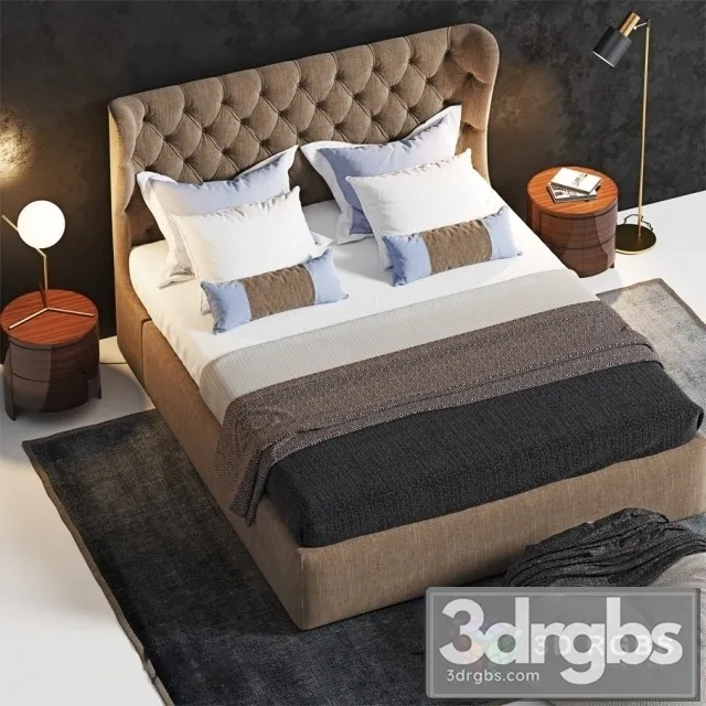 Lauren Bed 3D Model Free