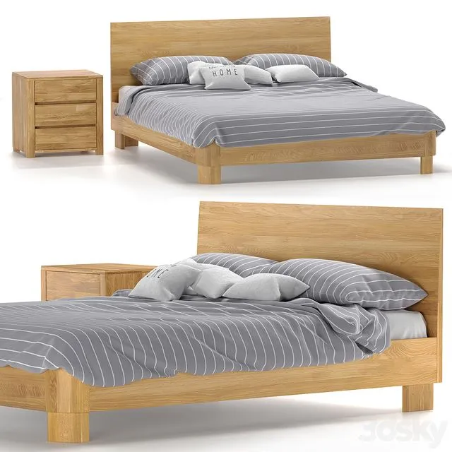 Lausanne bed 3D Model