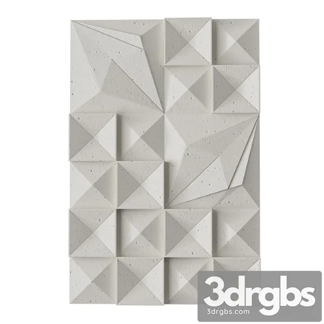 Lava Ash Tile Dimensional Wall Art 3D Model Free