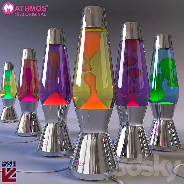 Lava lamp Mathmos Astro 3D Model