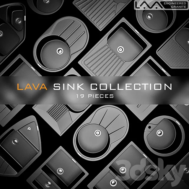 LAVA SINK COLLECTION 3D Model