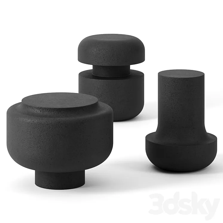 Lava tables by STEPHANE PARMENTIER 3D Model