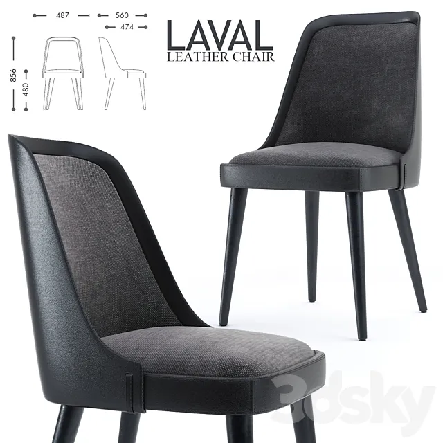 LAVAL LEATHER CHAIR 3DModel