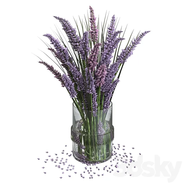 Lavender bouquet 3D Model