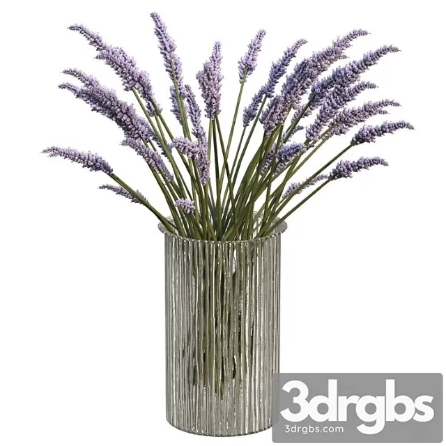 Lavender Bouquet 4 3D Model Free