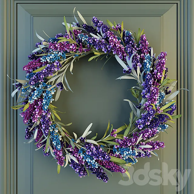 Lavender Wreath 3DModel