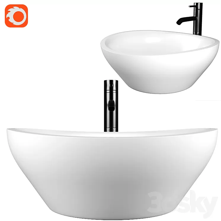 Lavoar pentru blat 3D Model