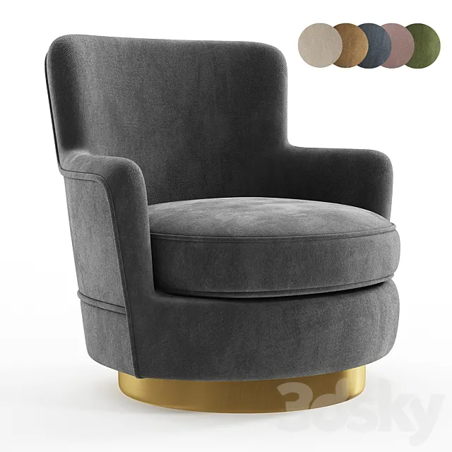 LAVSIT Flint Tall Modern Chair 3D Model