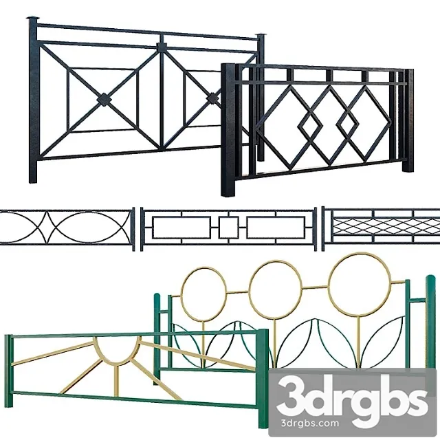 Lawn fencing 3D Model Download