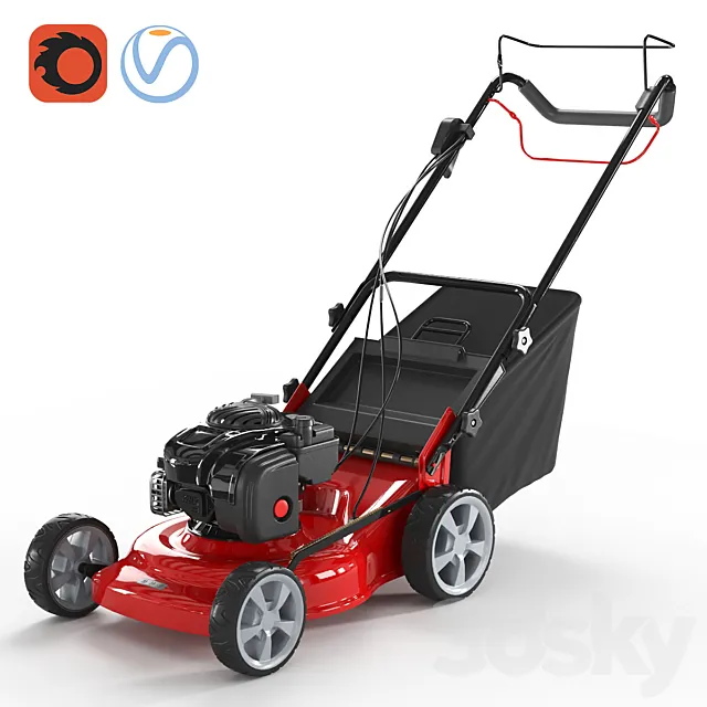 Lawn mower DDE WYZ18 3D Model