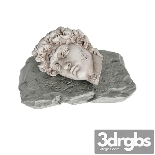 Laying David Face 3D Model Free