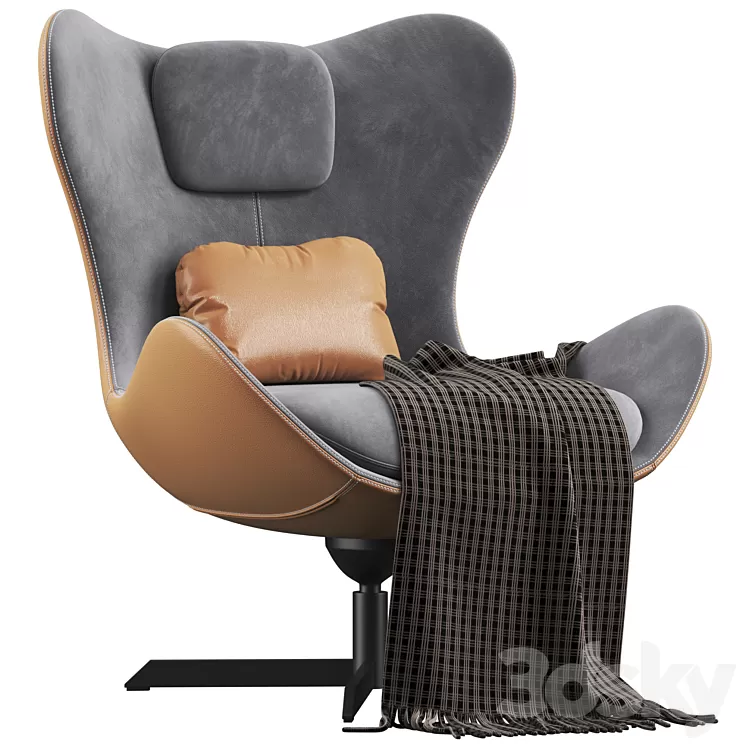 Lazy armchair 3D Model