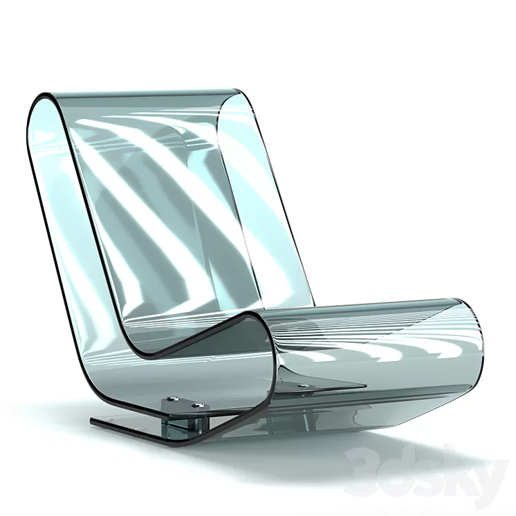 LCP chaise longue (crystal) 3D Model