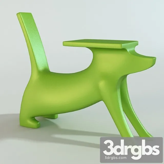 Le Chien Savant Desk 3D Model Free