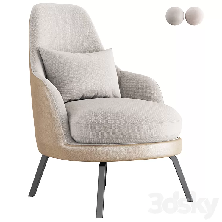 Le Comfort Air armchair 3D Model Free