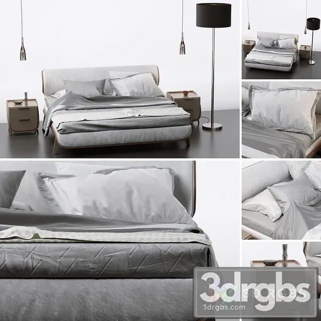 Le Fablier Sunrise Bed 3D Model Free