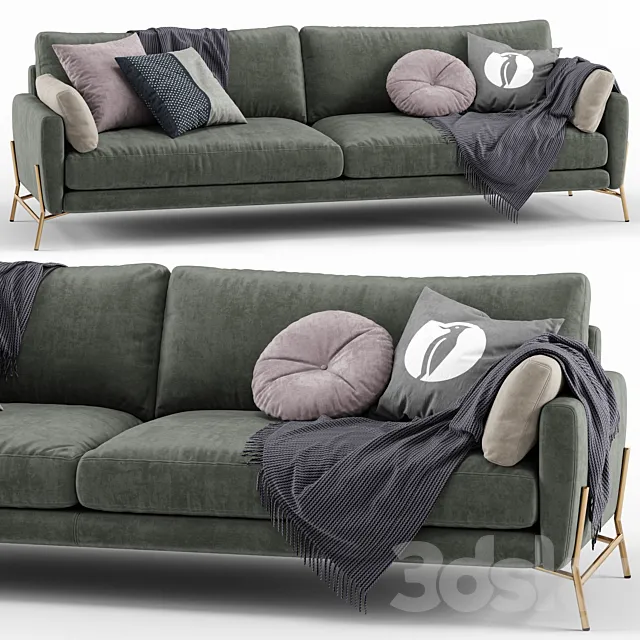 Le Marais 3seater maxi sofa - Calligaris 3DModel