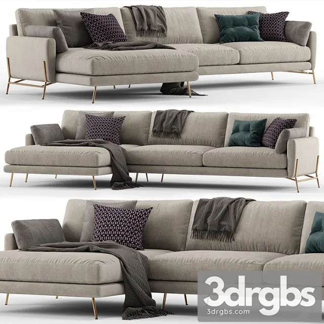 Le marais sofa - calligaris 2 3D Model Free