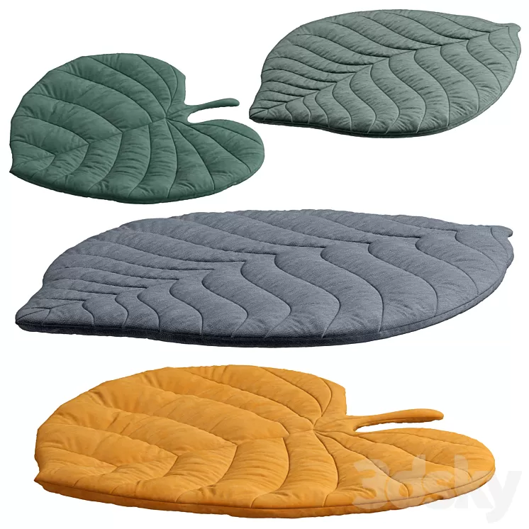 Leaf rug for kids 3D Model Free