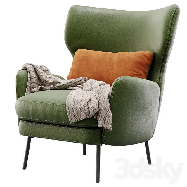 Leather Alex By Sits 3D Model